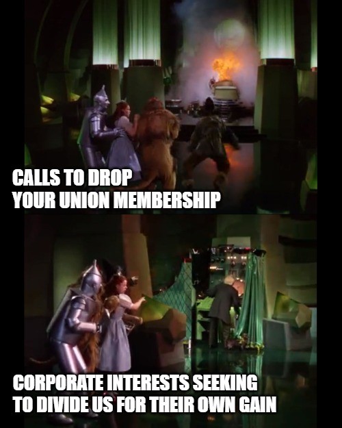 Wizard of Oz union meme